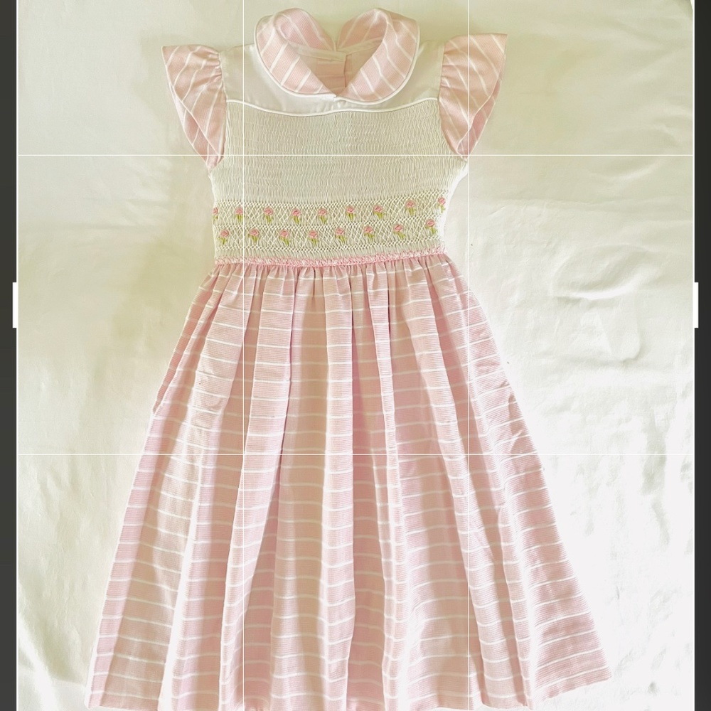 Chantal Designs (size 4) pink stripe party dress